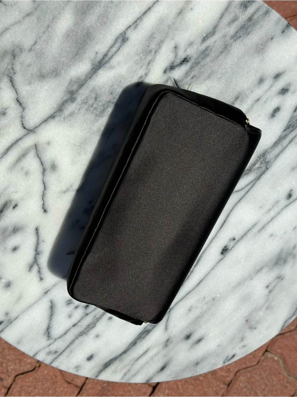 NWT Chanel Pearl, Feathers and Jewel Embellished Black Satin Evening Clutch
